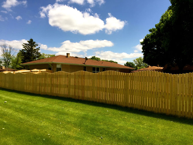 Board-on-Board Cedar installed in Plainfield, IL by AmeriDream Fence & Deck