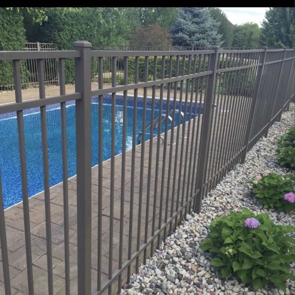 Black Aluminum, Pool Code installed in Naperville, IL by AmeriDream Fence & Deck