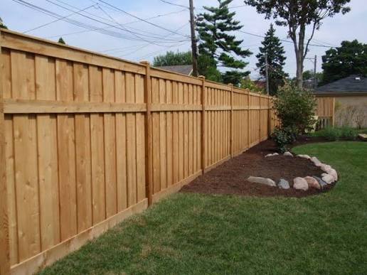 Cedar wood privacy fence installed in Joliet, IL by AmeriDream Fence & Deck